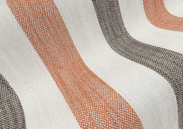 Abilene Stripe, Rust - Made to Measure Curtains - Image 4